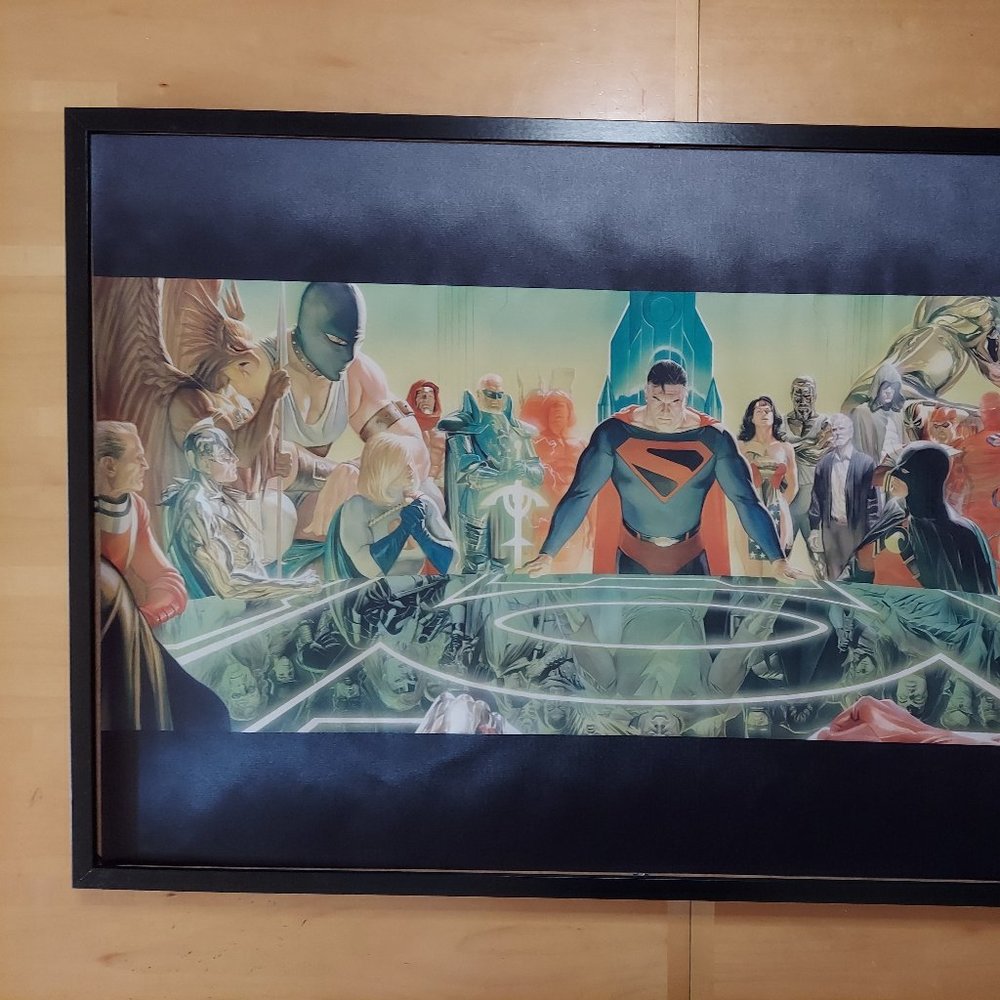 Alex Ross Kingdom Come Silk canvas Fabric Poster (24" x 36" approx)